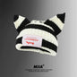 Bunny Bonnets Pig Ear Knit Hats