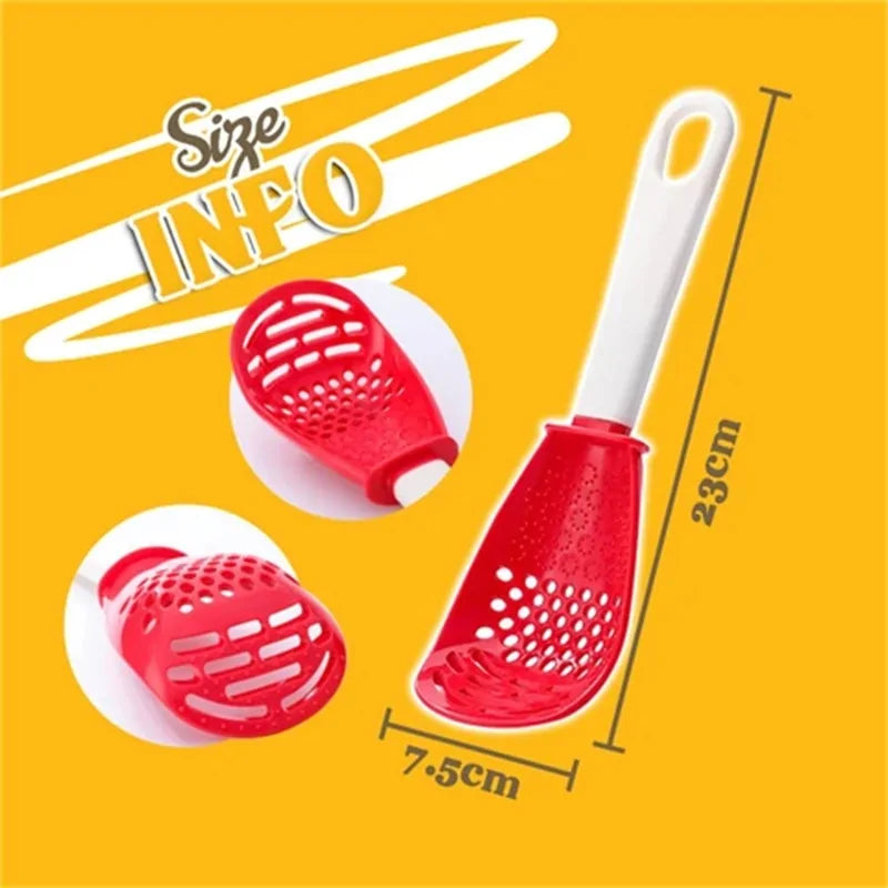 Multifunctional Heat-Resistant Cooking Spoon.