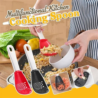 Multifunctional Heat-Resistant Cooking Spoon.