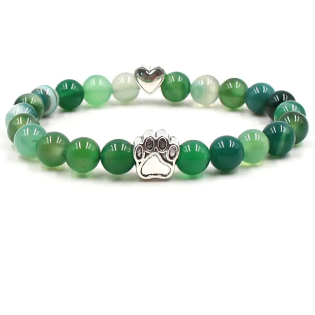 Pet Footprint Stone Bracelets