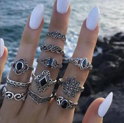 Goth Rings Set