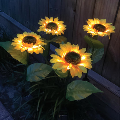 Illuminating Solar Sunflowers™ - [6-PACK]