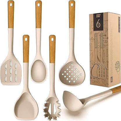 Silicone Cooking Utensils Set.