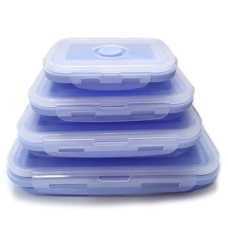 Silicone Rectangle Lunch Box Set.