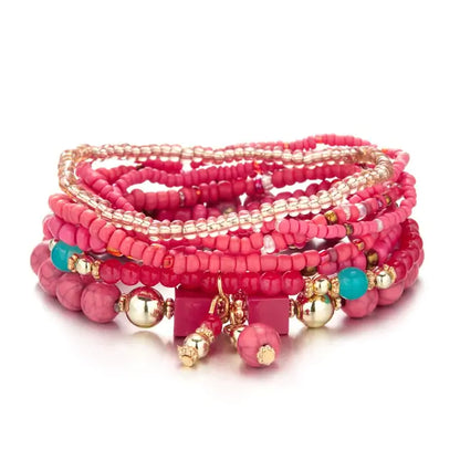 Multilayer Elastic Weave Bracelets