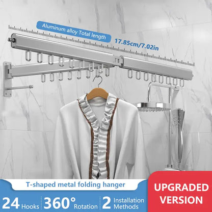 Retractable Folding Clothes Drying Rack