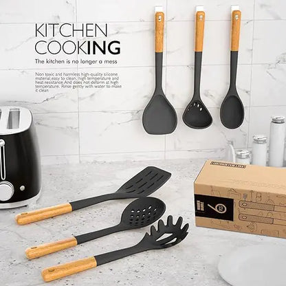 Silicone Cooking Utensils Set.