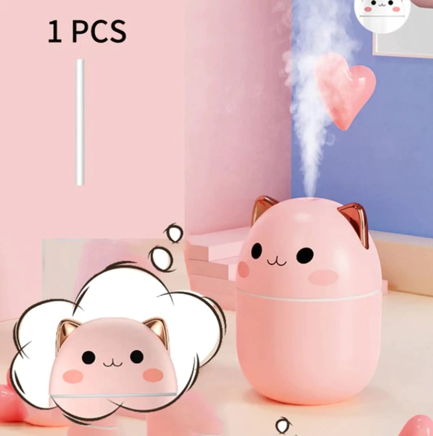 Cute Cat Humidifier 250ml