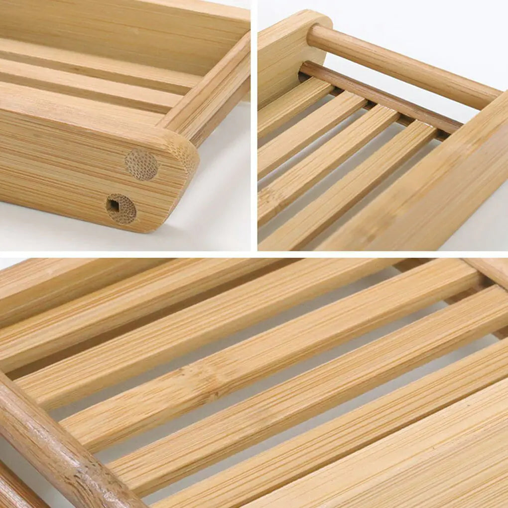 Wooden Bamboo Soap Dish.