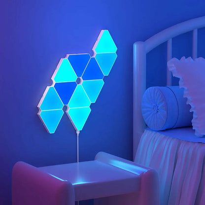 Led Triangular Quantum Lamp Rgb Wall Lamp