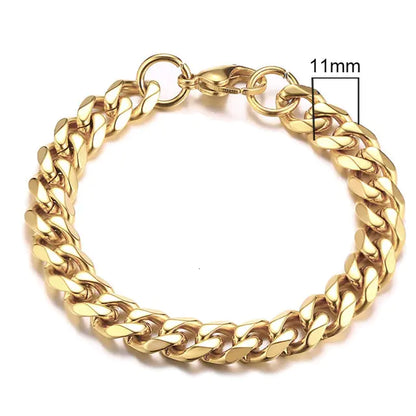 Curb Cuban Link Chain Bracelets