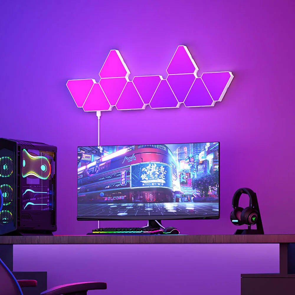 Led Triangular Quantum Lamp Rgb Wall Lamp