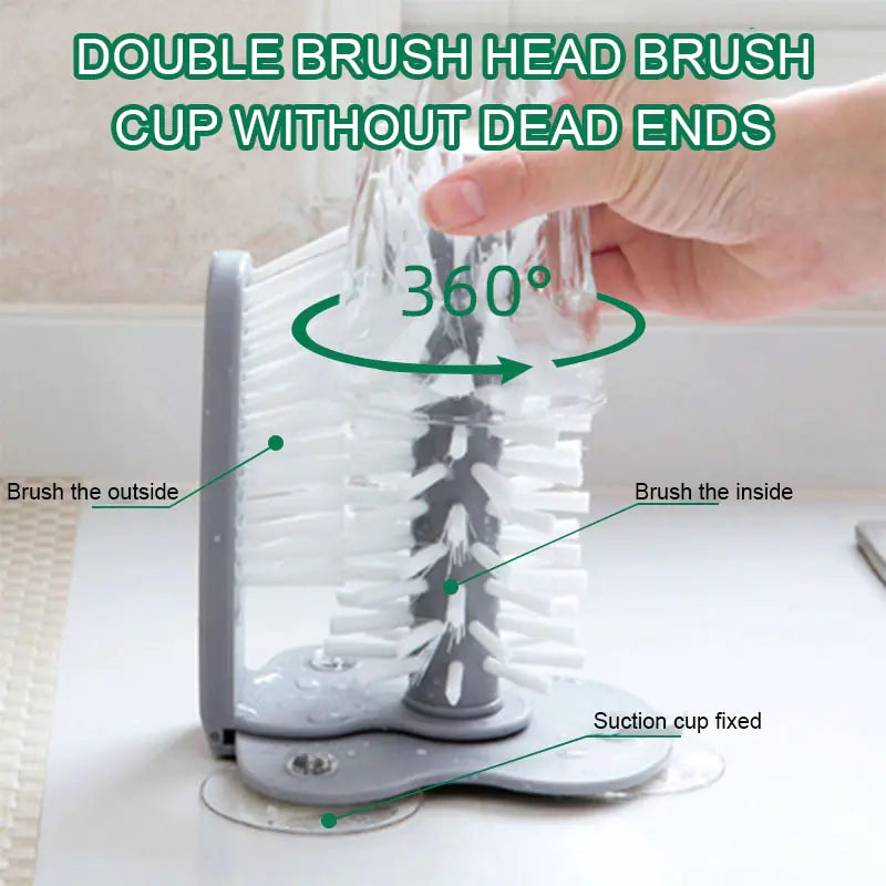 2 In 1 Cleaning Brush Cup Scrubber.