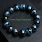 5A Royal Blue Tiger Eye Beads Bracelets