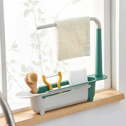 Telescopic Sink Shelf.