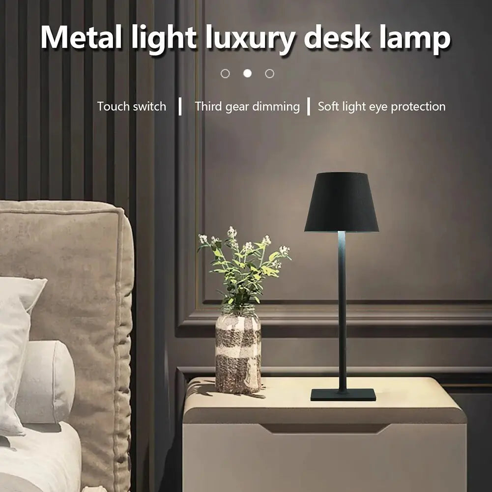 Creative Table Lamp Touch Switch Dimming Light With USB Charging Port