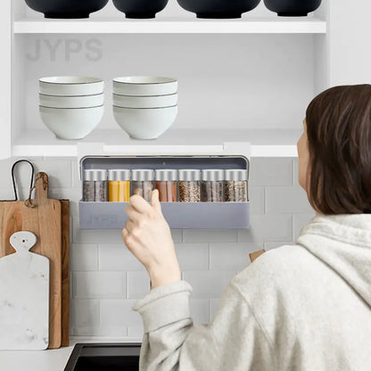 Self-adhesive Spice Organizer Rack.