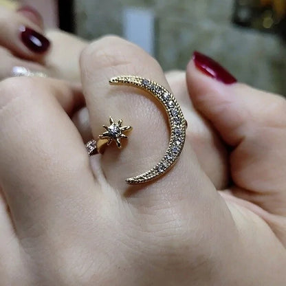 Moon Star Rings