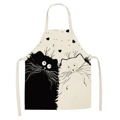 Cute Cat Print Cooking Kitchen Apron.