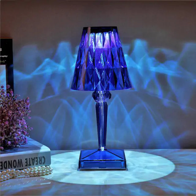 Diamond Table Lamp: USB Touch Sensor LED Night Light