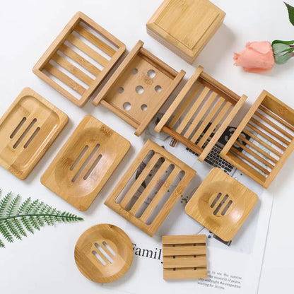 Wooden Bamboo Soap Dish.