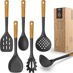 Silicone Cooking Utensils Set.