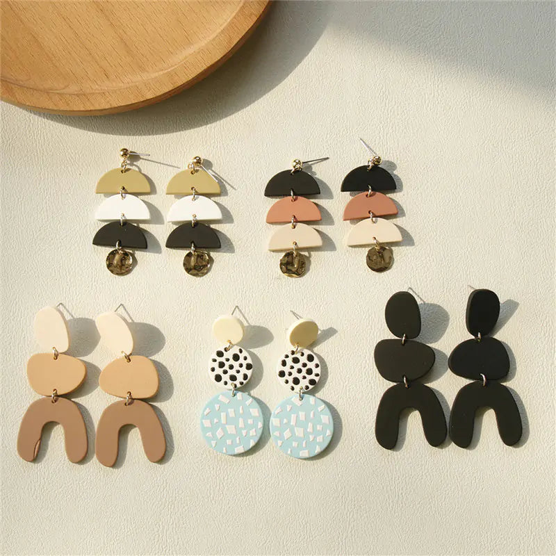 Acrylic Clay Earrings