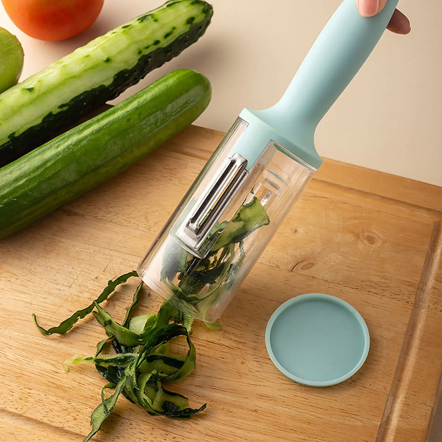 Multifunctional Peeling Knife with Storage