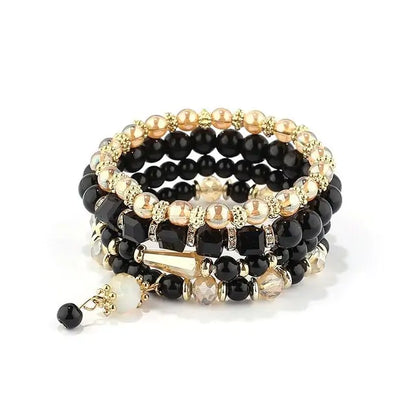 Multilayer Elastic Weave Bracelets