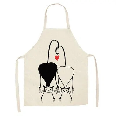 Cute Cat Print Cooking Kitchen Apron.