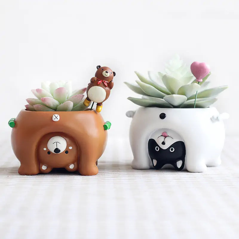 Cartoon Animal Flower Pots