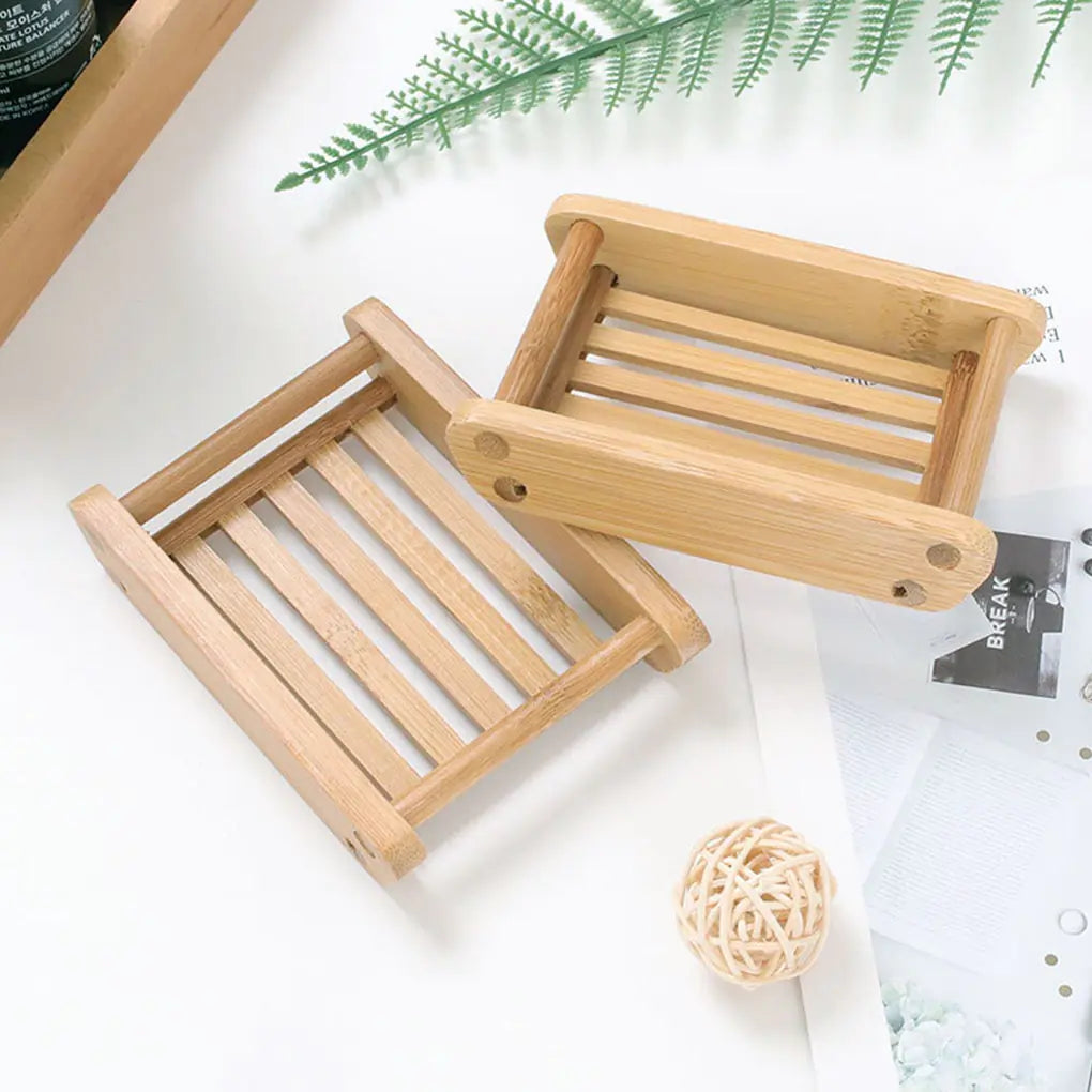 Wooden Bamboo Soap Dish.