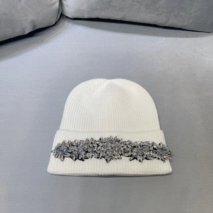 Stylish Woolen Rhinestone Hats