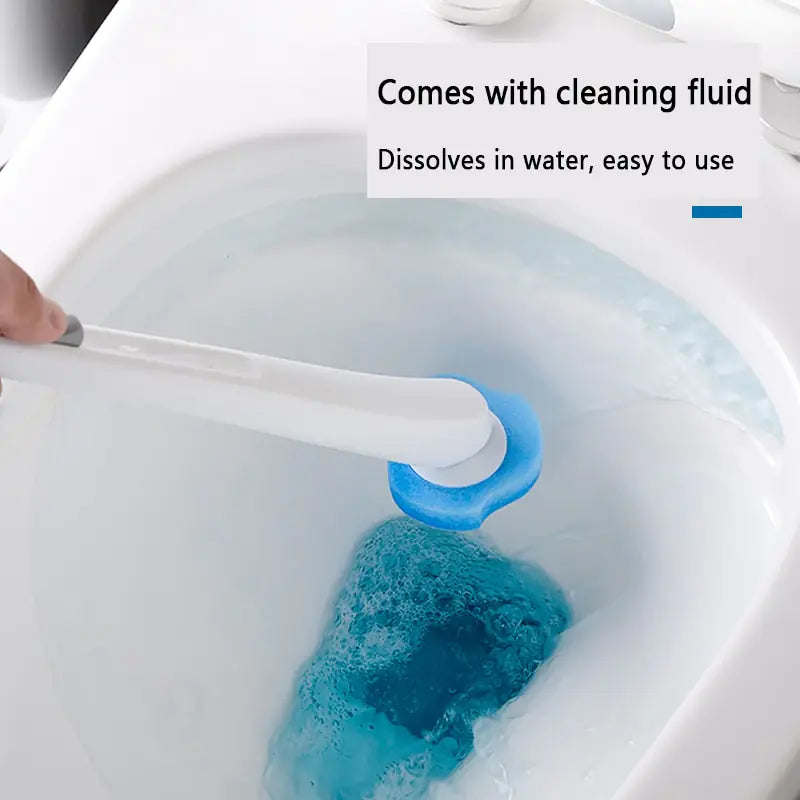 Disposable Toilet Brush Cleaner with Long Handle Bathroom Cleaning Brush