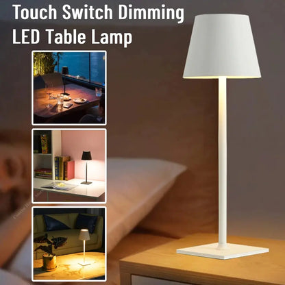 Creative Table Lamp Touch Switch Dimming Light With USB Charging Port