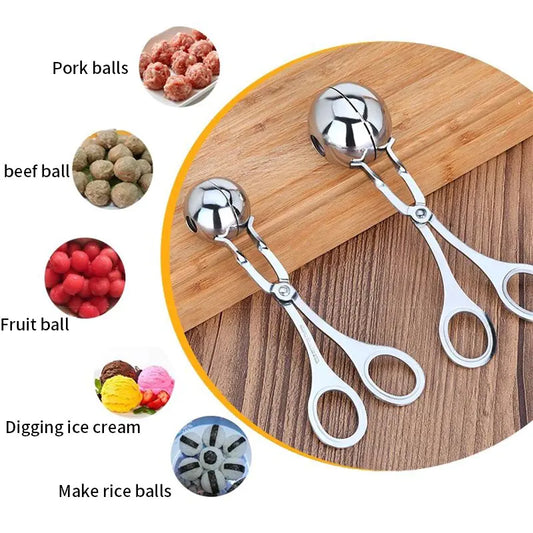 Stainless Steel Meatball Clamp.