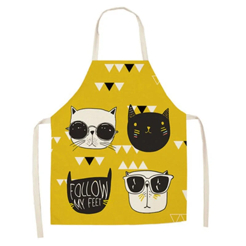 Cute Cat Print Cooking Kitchen Apron.