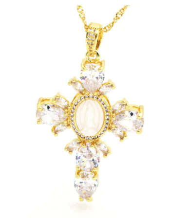 Cross Crystal Necklace